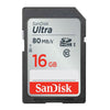 Sandisk Ultra SDSDUNC 80MB/s SDHC (Class 10) Memory Card