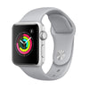 Apple Watch 3 42mm Silver Aluminum Case with GPS Sport Band MQL02LL/A (Fog)