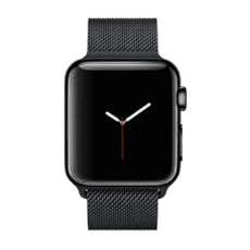 Apple Watch 38mm Stainless Steel Case with Milanese Loop MMFK2 (Black)