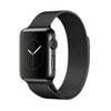 Apple Watch 38mm Stainless Steel Case with Milanese Loop MMFK2 (Black)