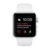Apple Watch 42mm Silver Aluminium Case White Sport Band MNNL2 (Silver)