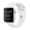 Apple Watch 42mm Silver Aluminium Case White Sport Band MNNL2 (Silver)