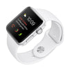 Apple Watch 42mm Silver Aluminium Case White Sport Band MNNL2 (Silver)