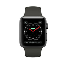 Apple Watch Series 3 38mm Space Grey Aluminum Case with Sport Band MR352LL/A (Grey)