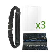 Sports Bundle Pack (Liquid Glass, Running Pocket, 3pcs Screen Protector)