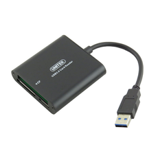 USB 3.0 High-Speed Multi Card Reader (SD, SDHC, MicroSD, CF, TF) Black
