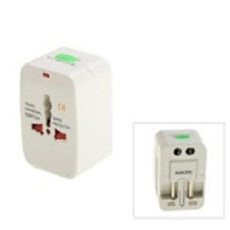 Universal Travel Power Plug Adapter White