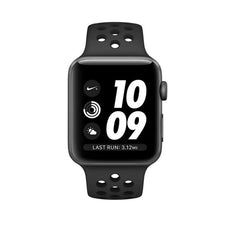 Apple Watch Nike+ Series 3 42mm Space Gray Aluminum Case with Anthracite Nike Sport Band MQL42AE/A (Black)