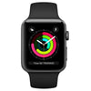 Apple Watch Series 3 38mm Space Gray Aluminium Case with Sport Band MQKV2LL/A (Black)