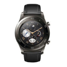 Huawei Watch 2 Classic Smart Watch (Titanium Grey with Black Hybrid Strap)
